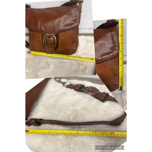 Coach Vintage Bleecker Legacy Tattersall Leather Purse Shoulder Bag 11419 Y2K - Picture 9 of 12